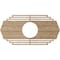 Ekena Millwork Chrysler Wood Fretwork Pierced Ceiling Medallion, Red Oak, 38"W x 19"H x 10"ID x 1/4"T CMWP38X19X0250CSRO - alternate 2